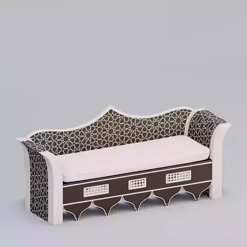 Moroccan wooden daybed