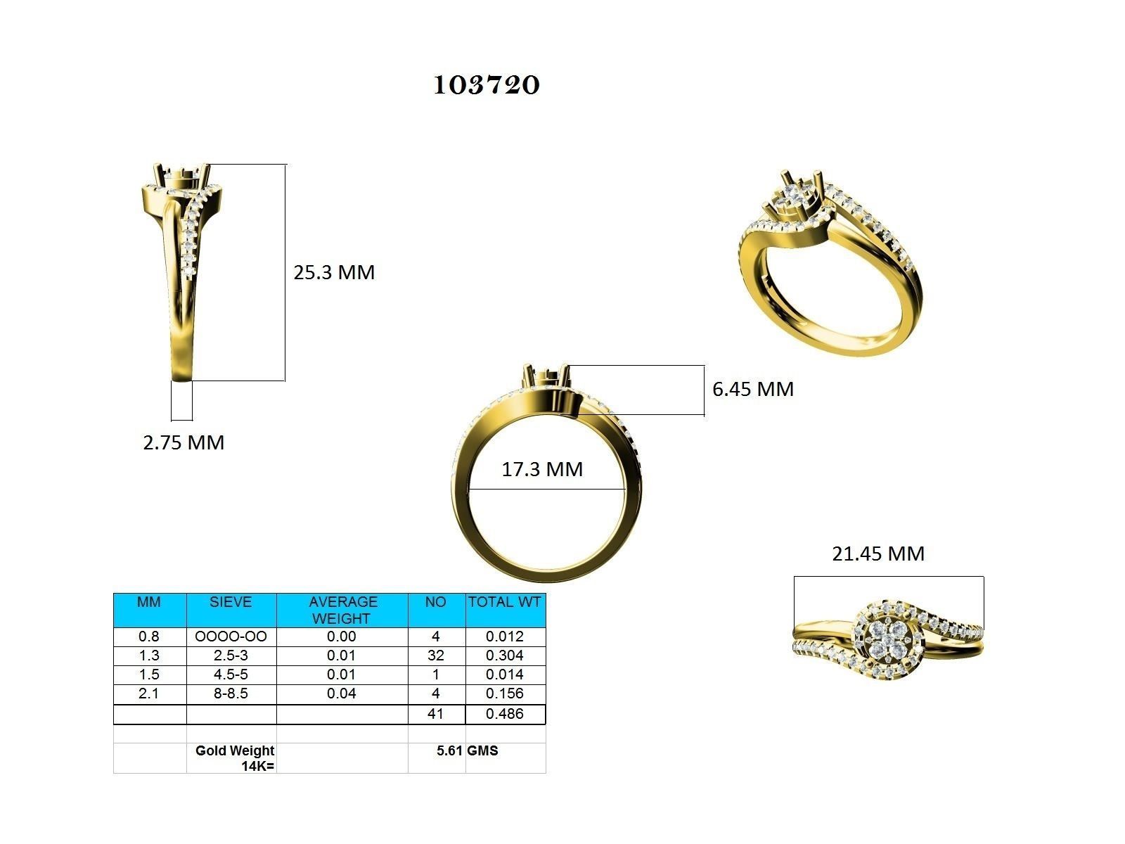 Ring - 103720 3D print model_12
