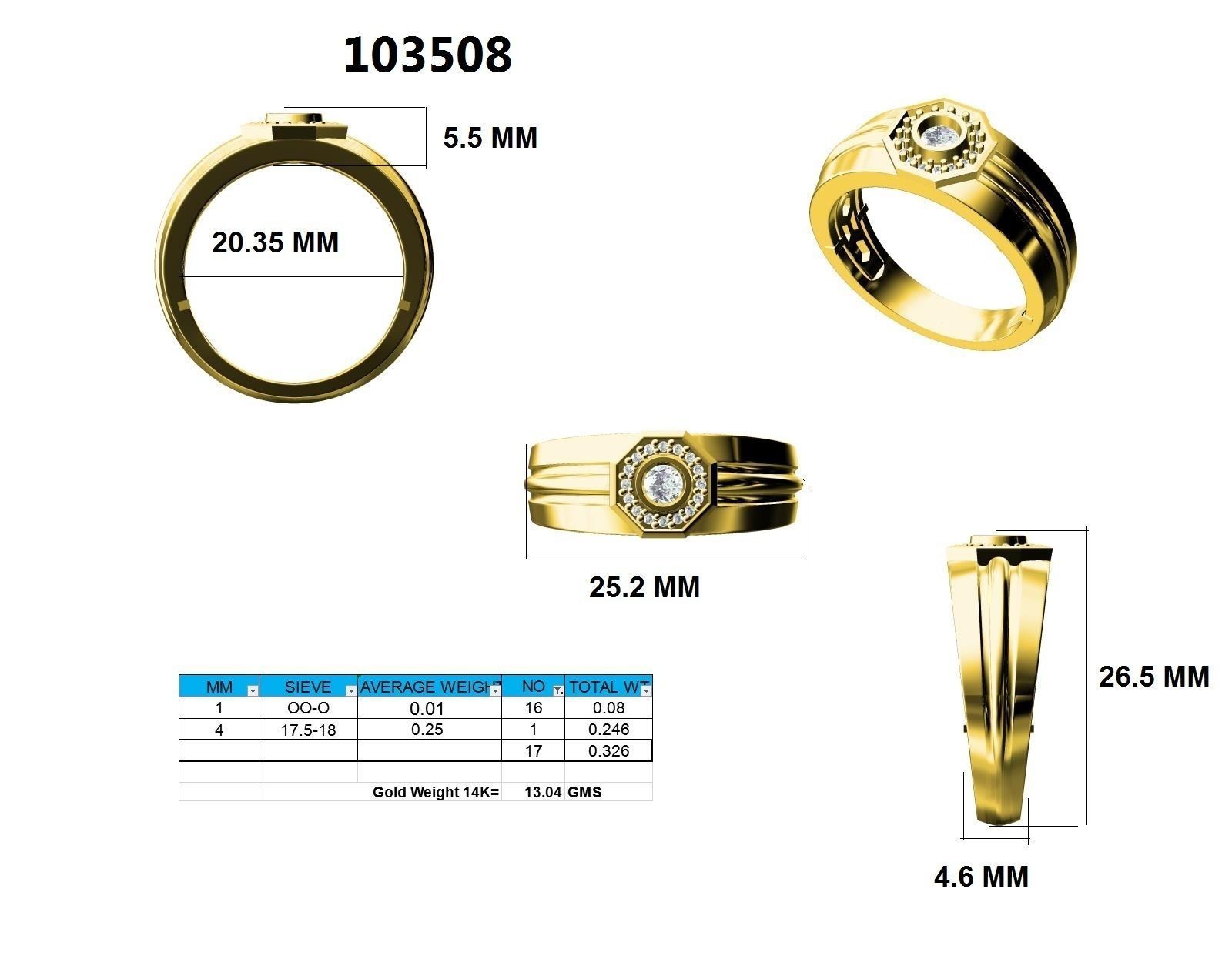 Ring - 103508 3D print model_12