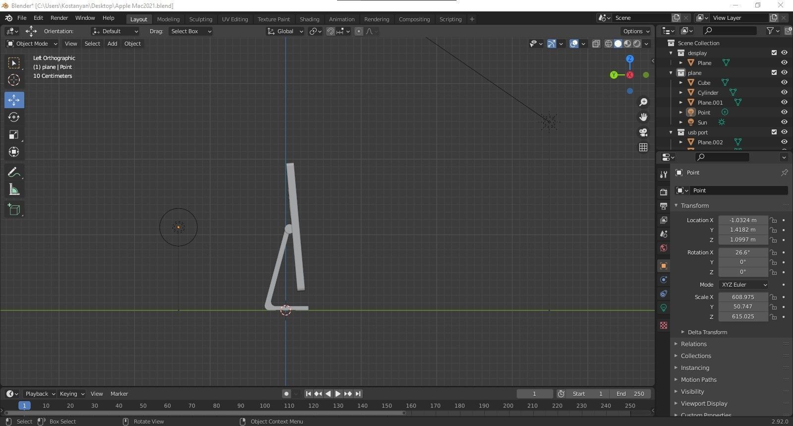 Apple Mac 2021 Free 3D model_2