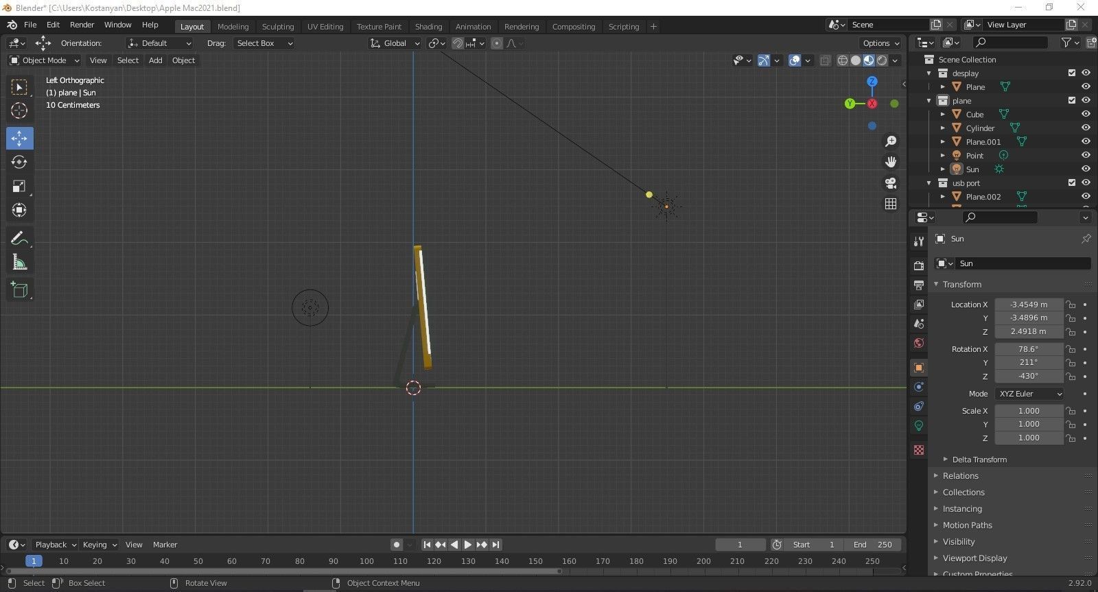 Apple Mac 2021 Free 3D model_5