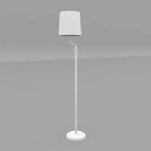 Maypex-58-in-Silver-Shelf-Floor-Lamp-with-White-Fabric-Lamp floor lamp