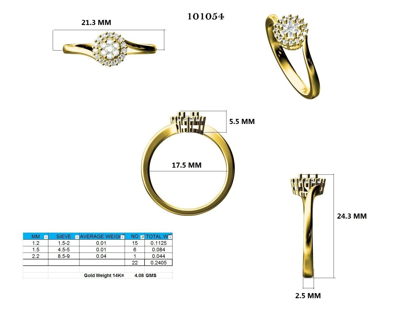Ring - 101054 3D print model_12