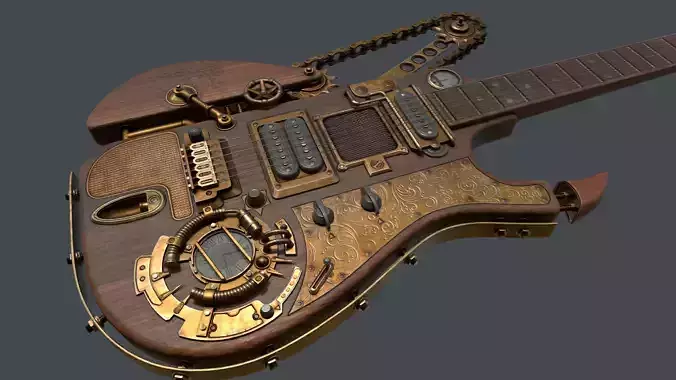 Steampunk guitar