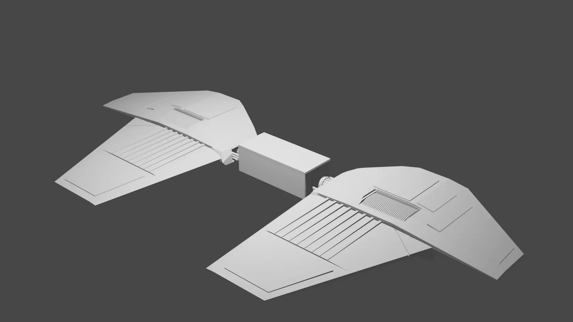 craft2 star wars fighter Free 3D model_0