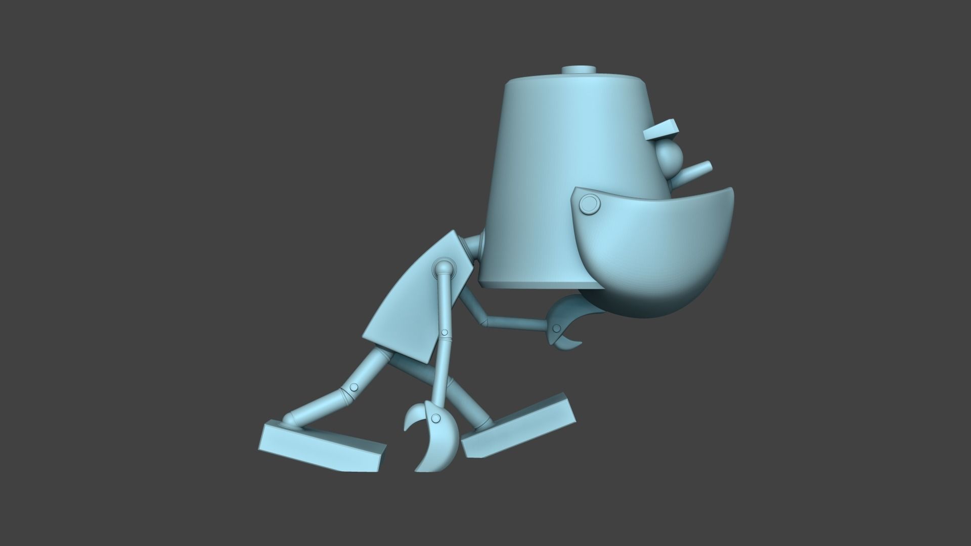 Frank - Woody Woodpecker-  Chibi STL - Funko Style 3D print model_4