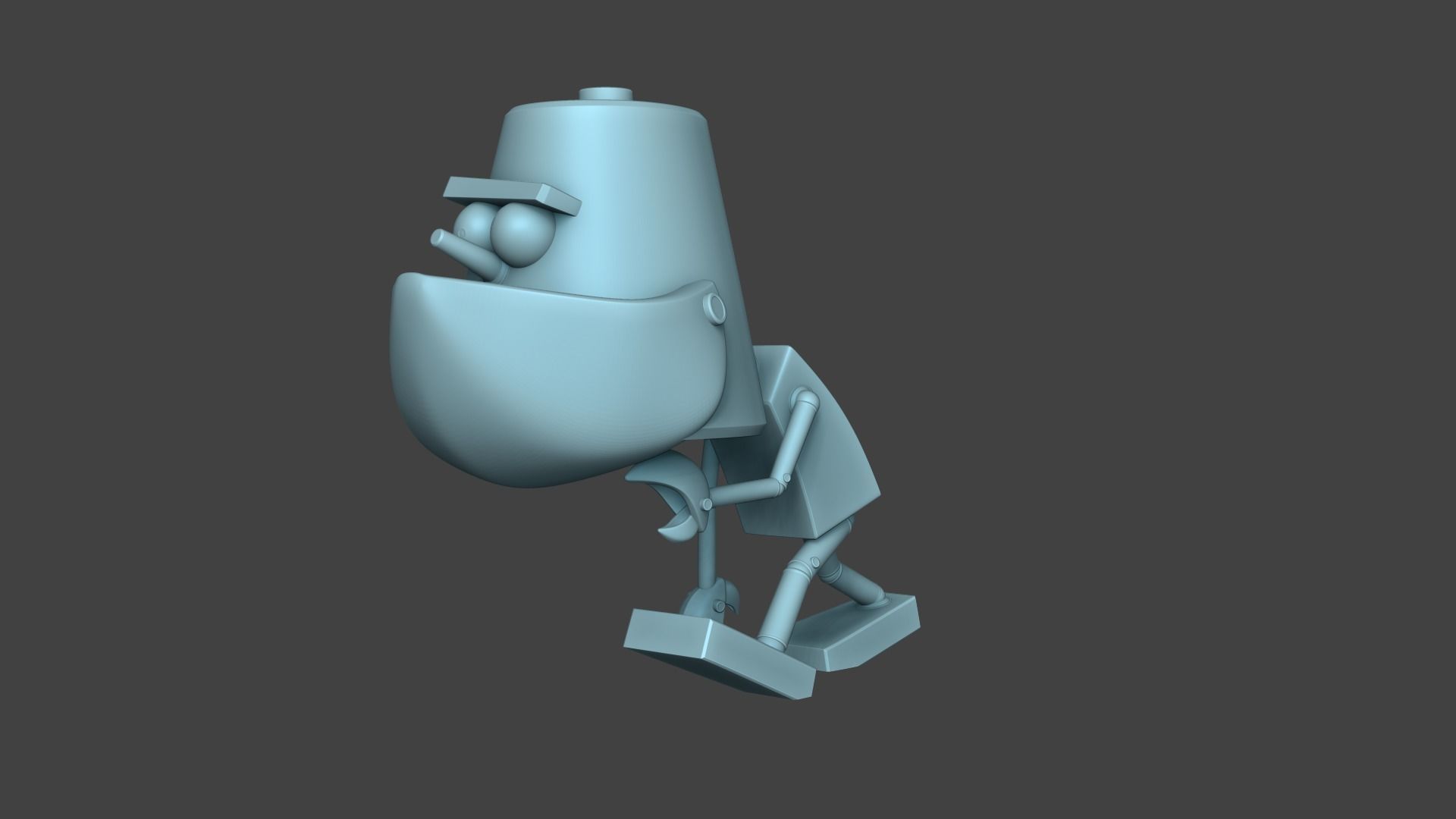 Frank - Woody Woodpecker-  Chibi STL - Funko Style 3D print model_7