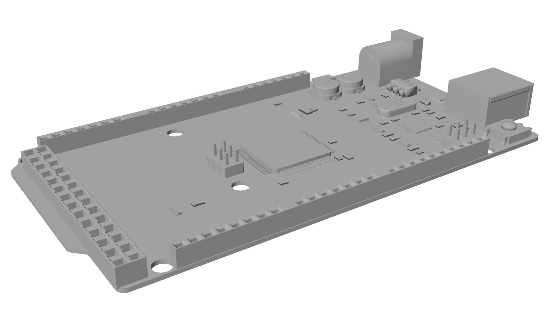 Arduino mega 2560 Low-poly 3D model_7