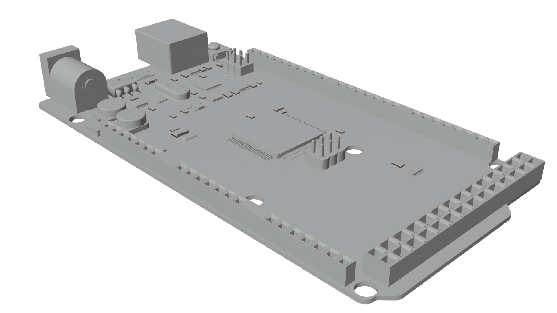  Arduino mega 2560 Low-poly 3D model_12