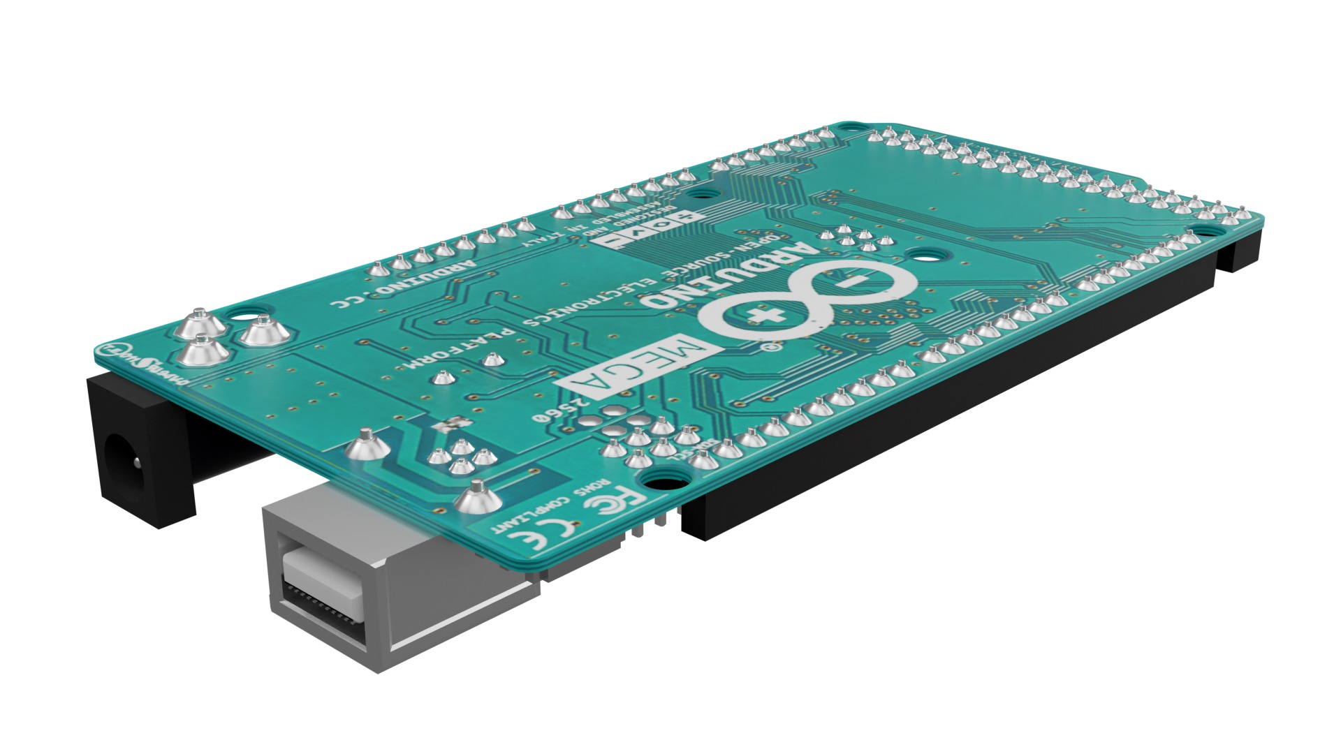  Arduino mega 2560 Low-poly 3D model_2