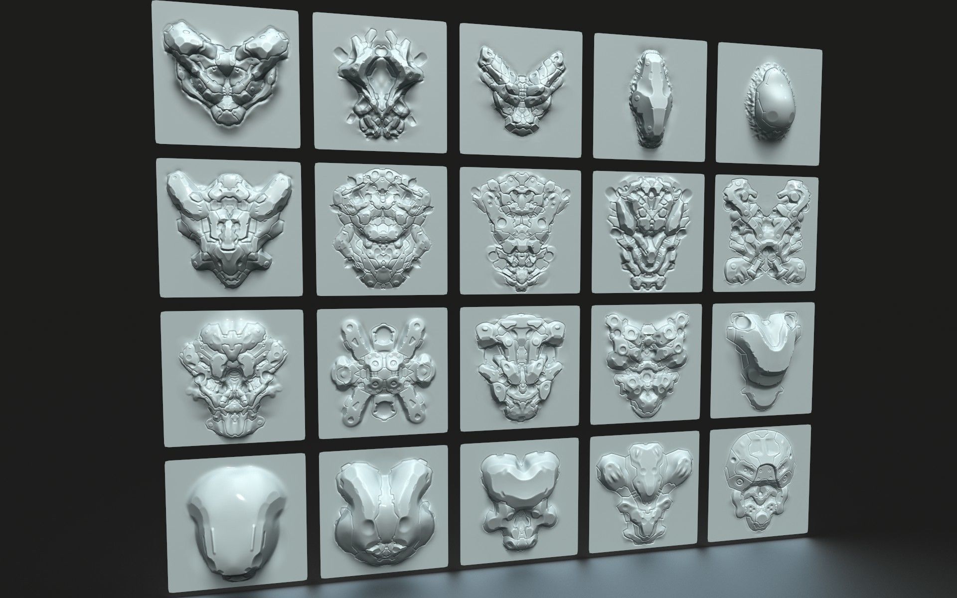 20 VDM Brush For Organic-Mech Concepting In Zbrush 2021-5 Texture_3