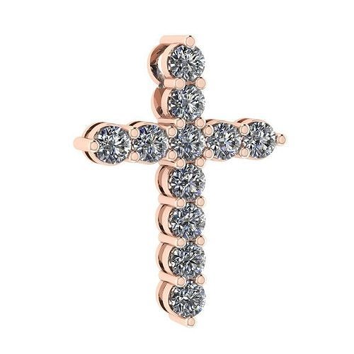 11 Stone Cross Pendant 3D print model