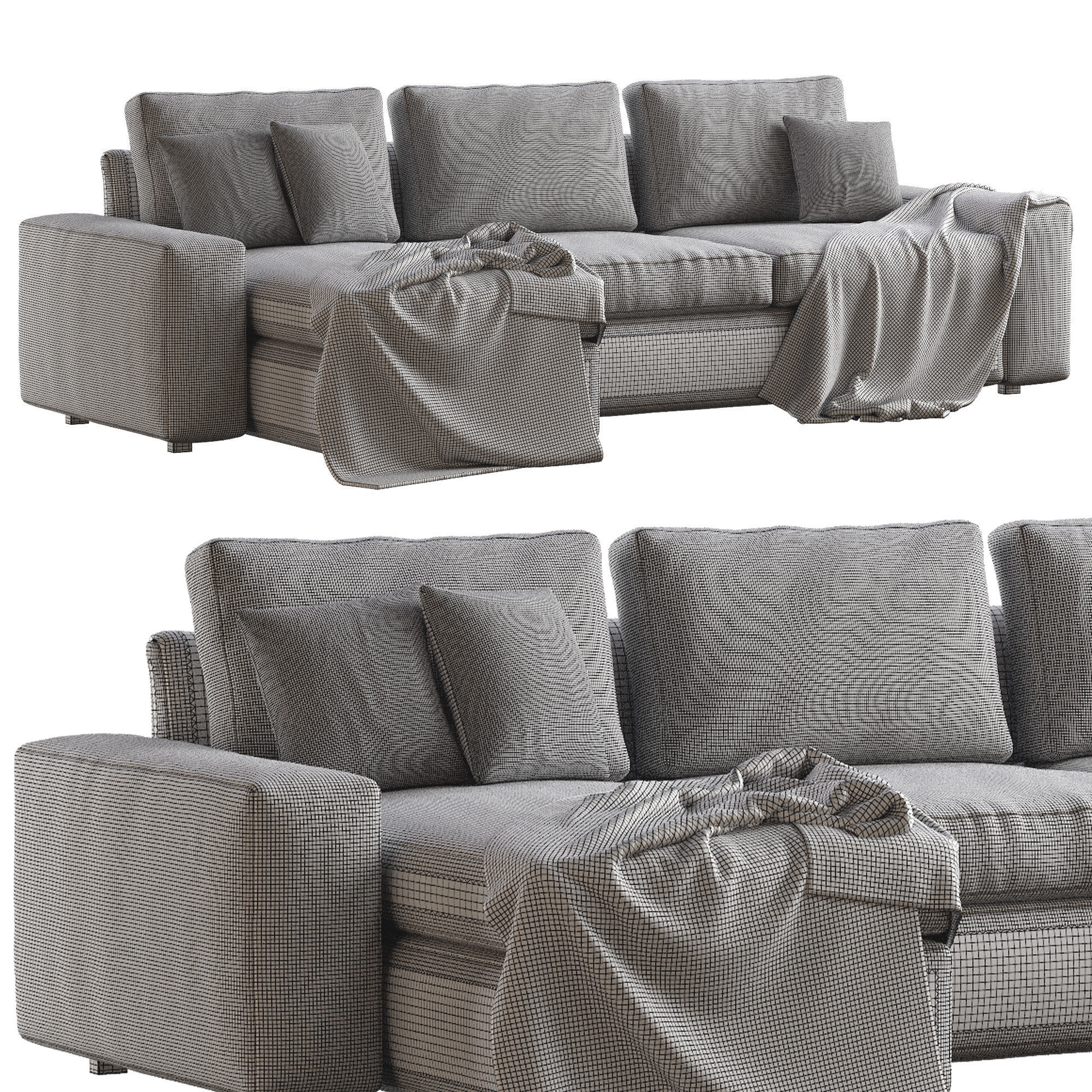 Sofa Kivik By Ikea 3D model_11