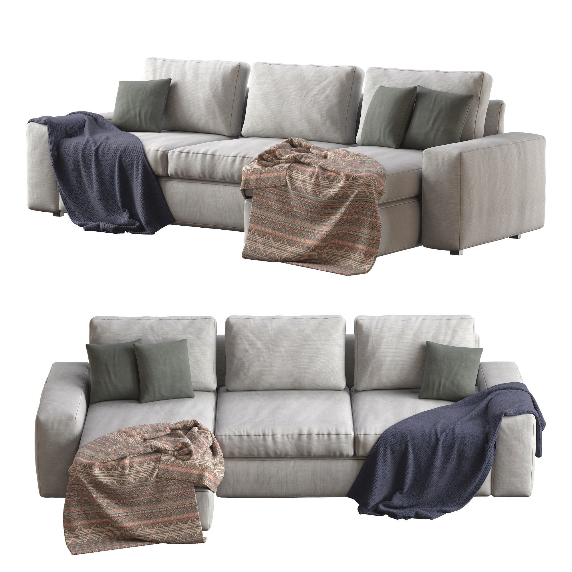Sofa Kivik By Ikea 3D model_12