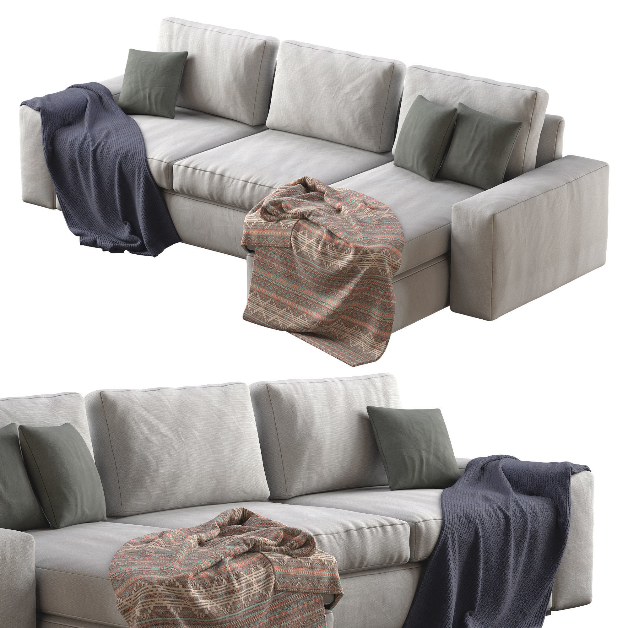 Sofa Kivik By Ikea 3D model_8