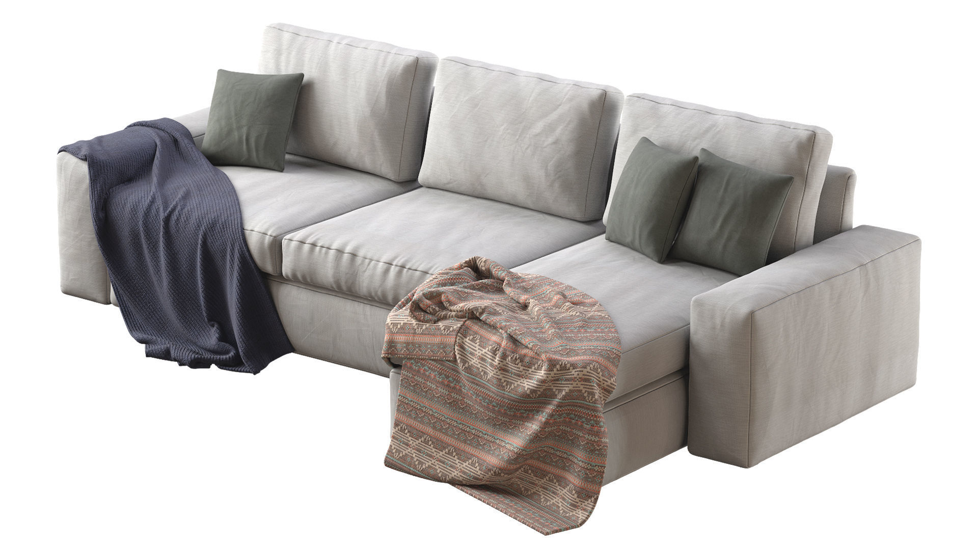 Sofa Kivik By Ikea 3D model_3