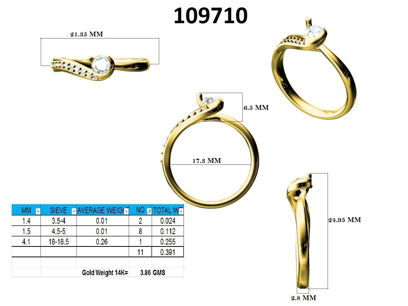 Ring - 109710 3D print model_12