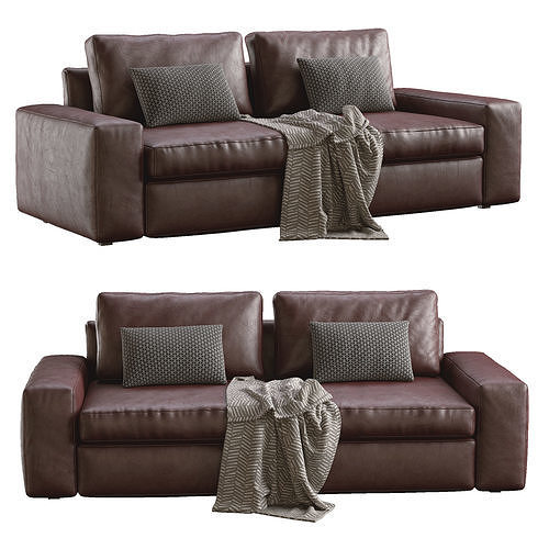 Kivik Leather Sofa By Ikea 3D model