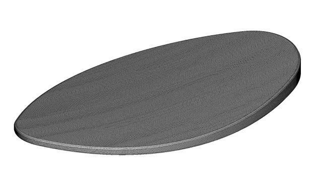 Classic Sea Surfboard 3D print model_3
