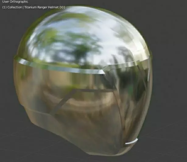 Titanium Ranger Helmet 3D print model
