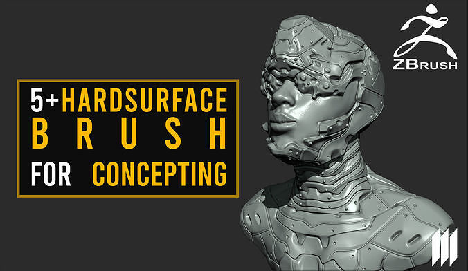 5 - Hard Surface Brushes For Concepting Texture