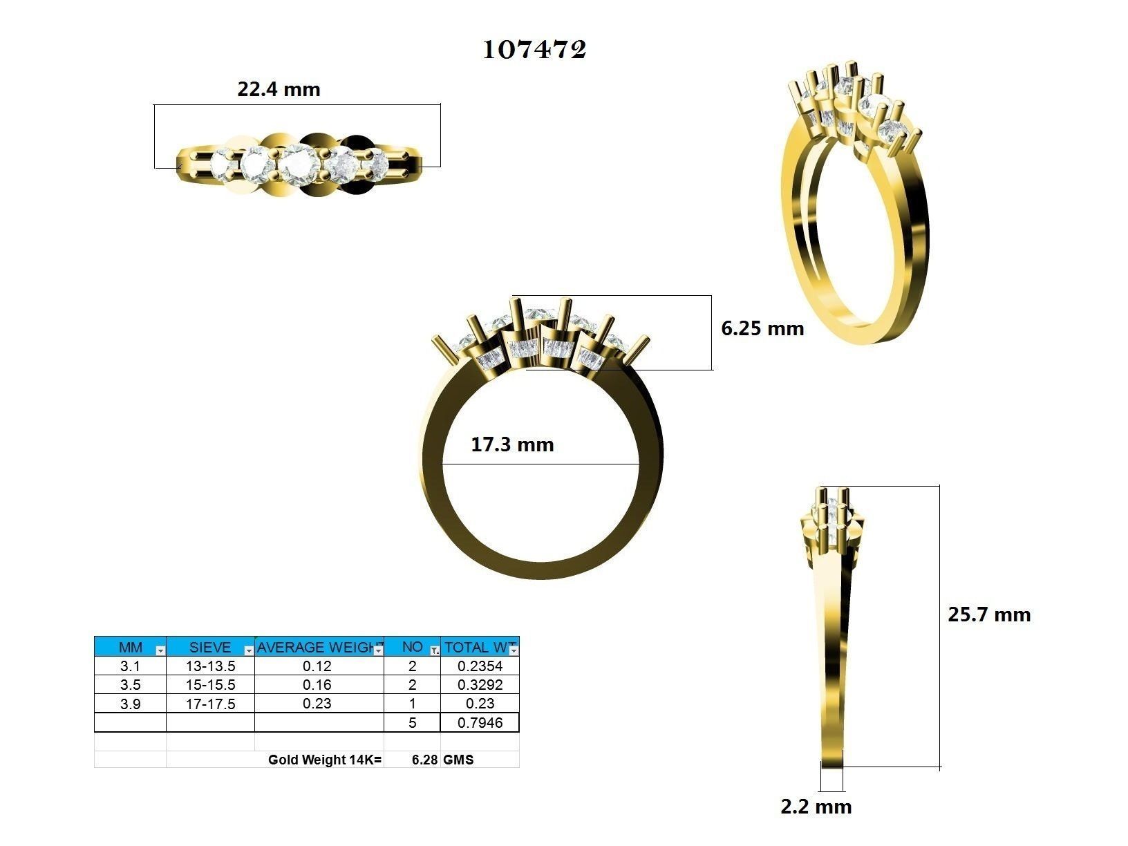 Ring - 107472 3D print model_12
