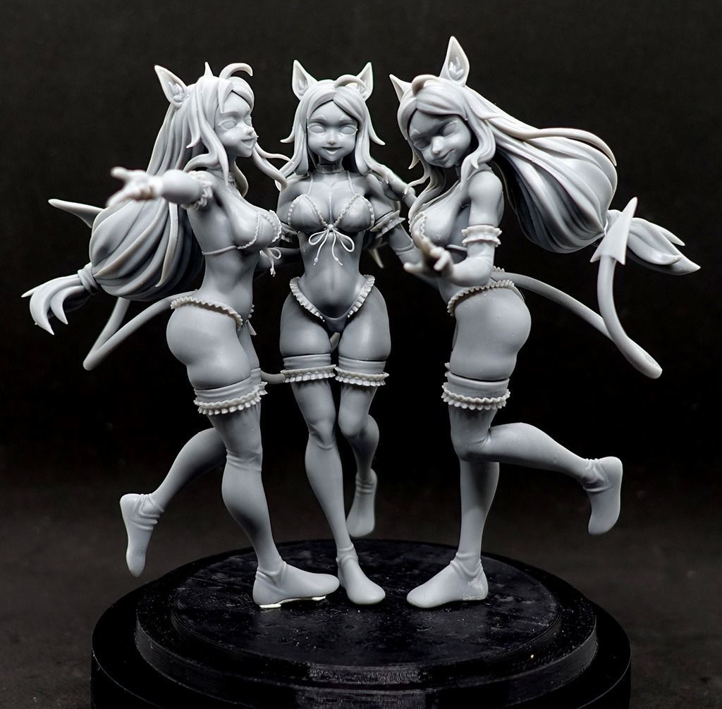 Helltaker Cerberus 3D print model_4