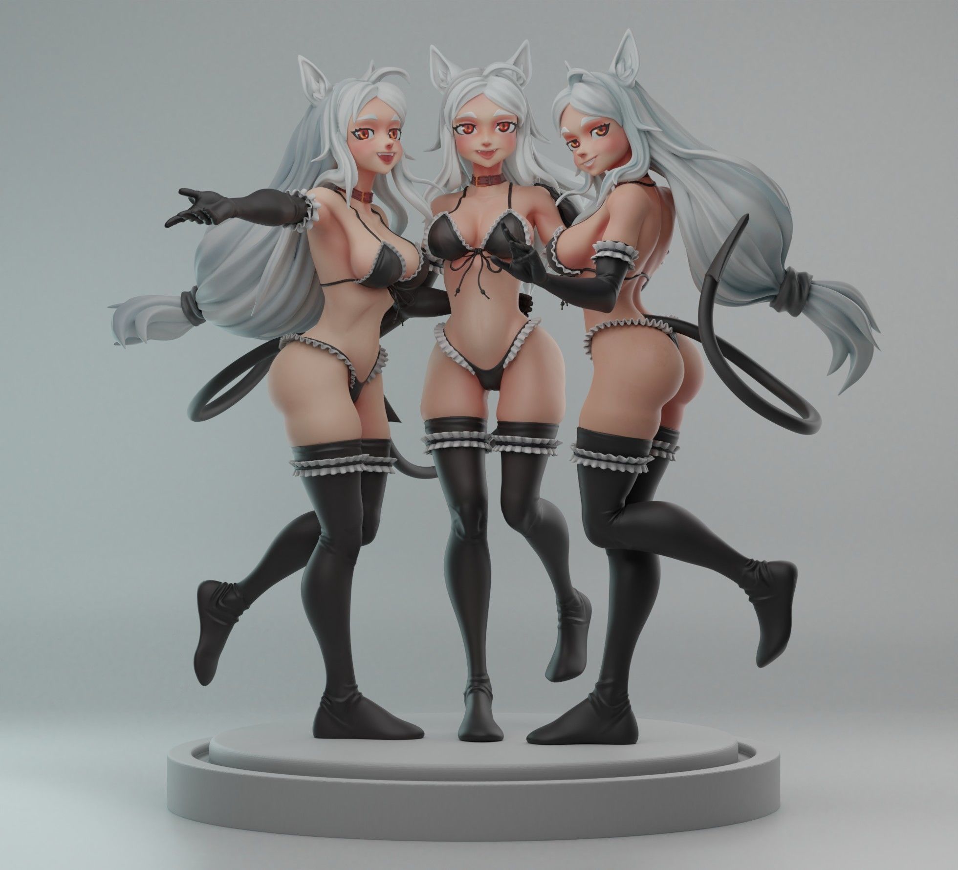 Helltaker Cerberus 3D print model_2