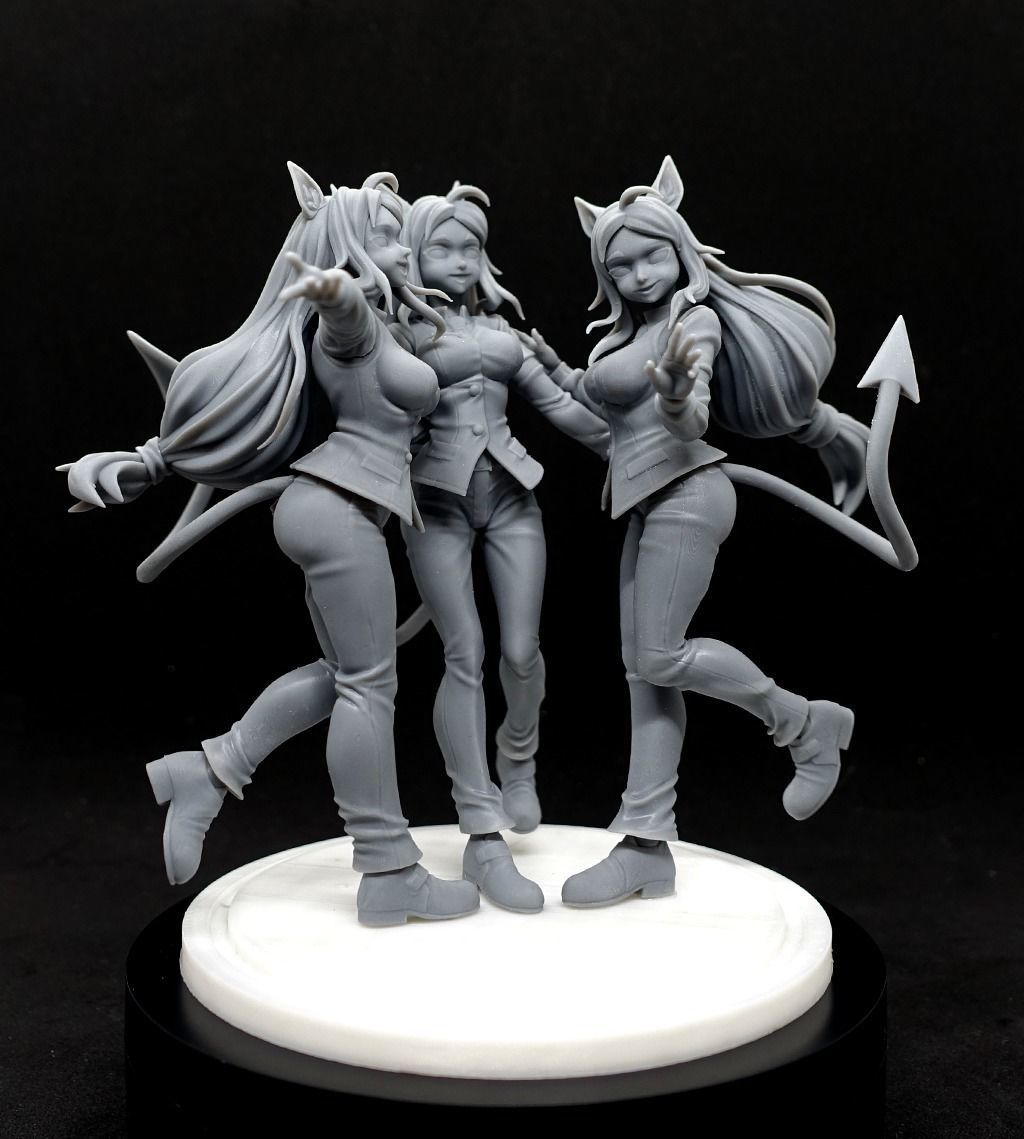 Helltaker Cerberus 3D print model_3