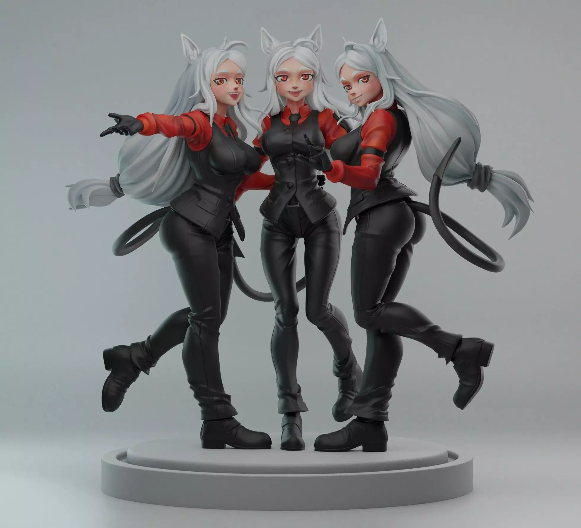 Helltaker Cerberus 3D print model_0