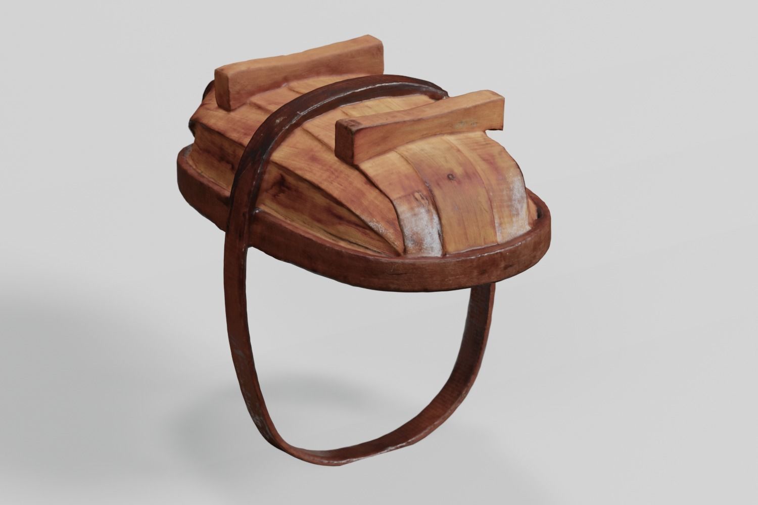 Wooden Garden Trug  photogrammetry scan PBR 4K textures Low-poly 3D model_5