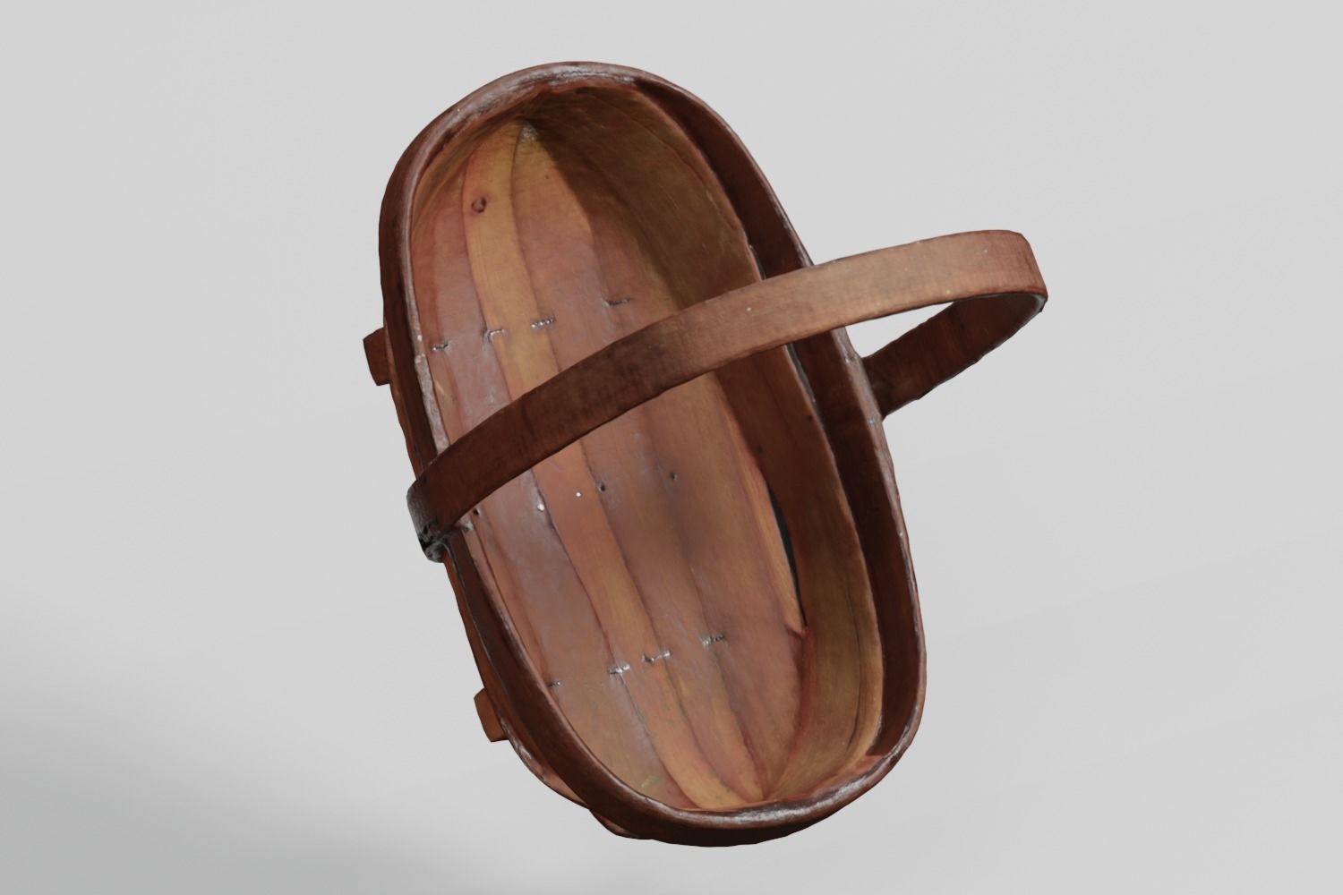 Wooden Garden Trug  photogrammetry scan PBR 4K textures Low-poly 3D model_3
