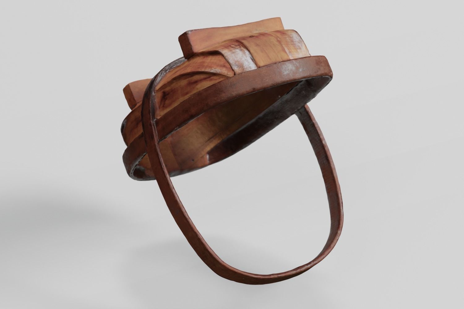 Wooden Garden Trug  photogrammetry scan PBR 4K textures Low-poly 3D model_4