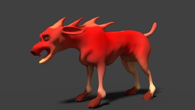hound 3d model devil dog 3D model