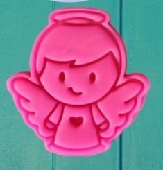 ANGELS gold angel with heart 3D print model_5