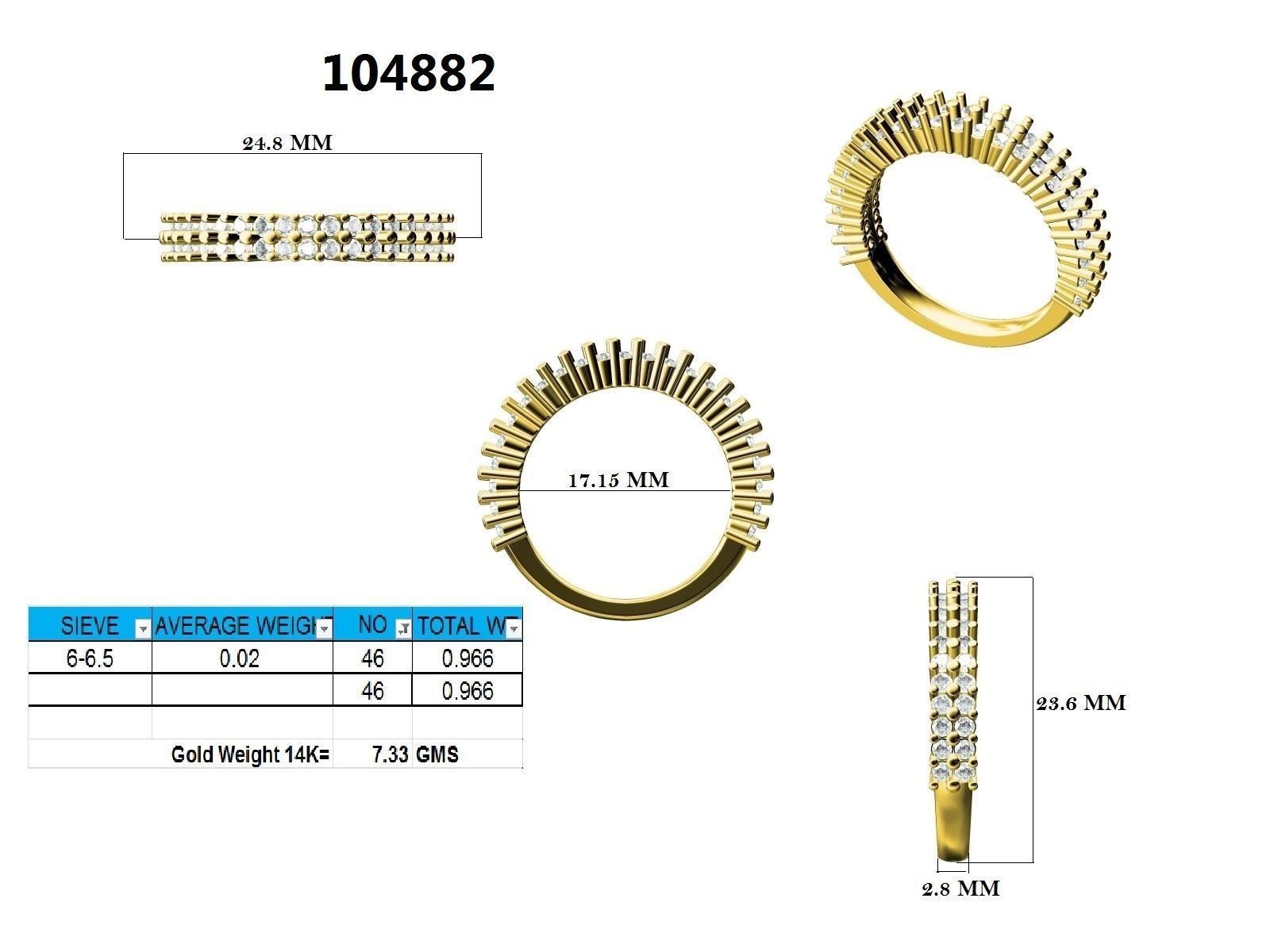 Ring - 104882 3D print model_12
