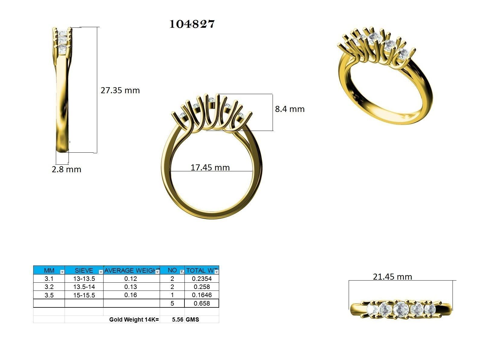 Ring - 104827 3D print model_12