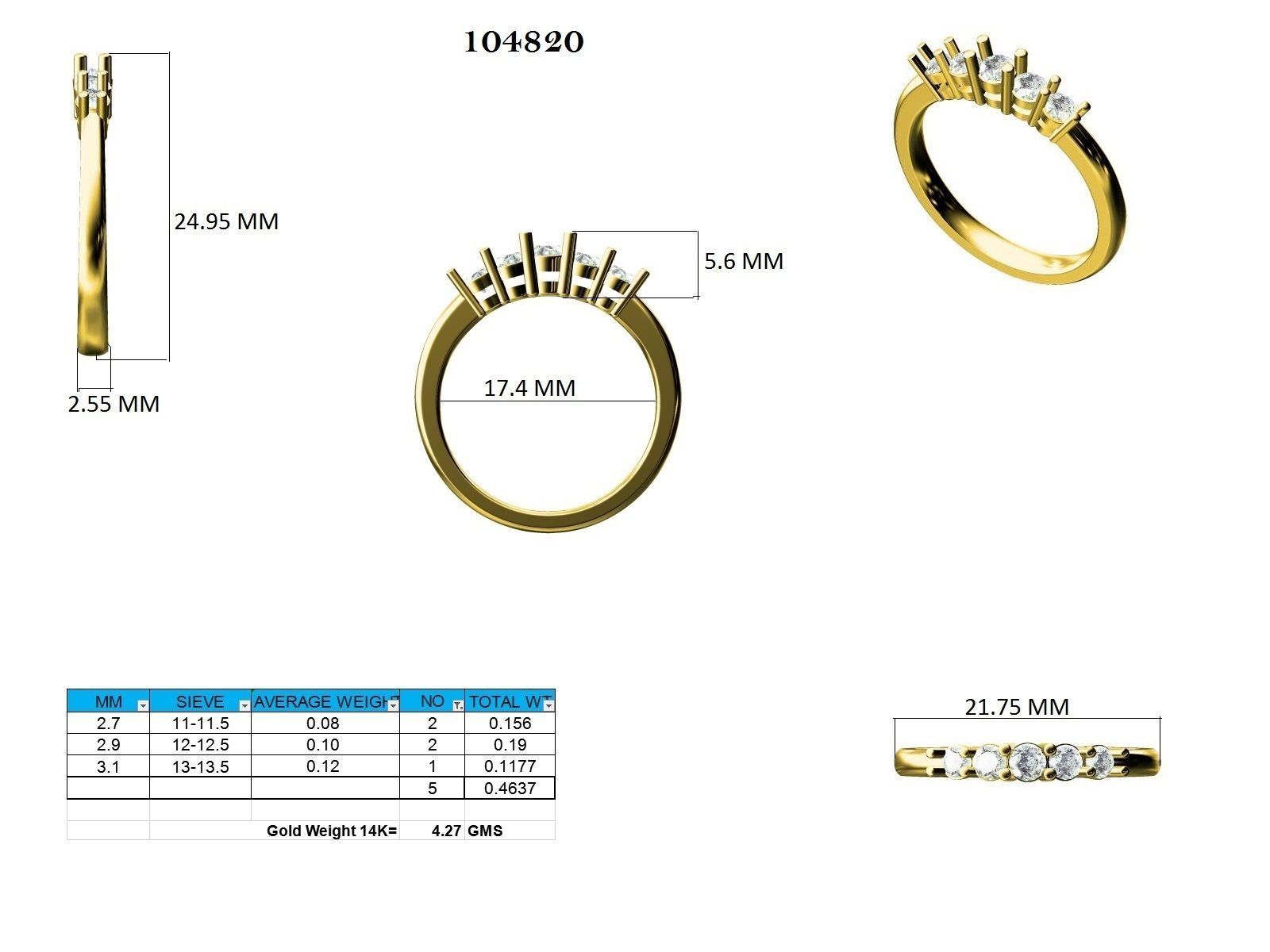 Ring - 104820 3D print model_12