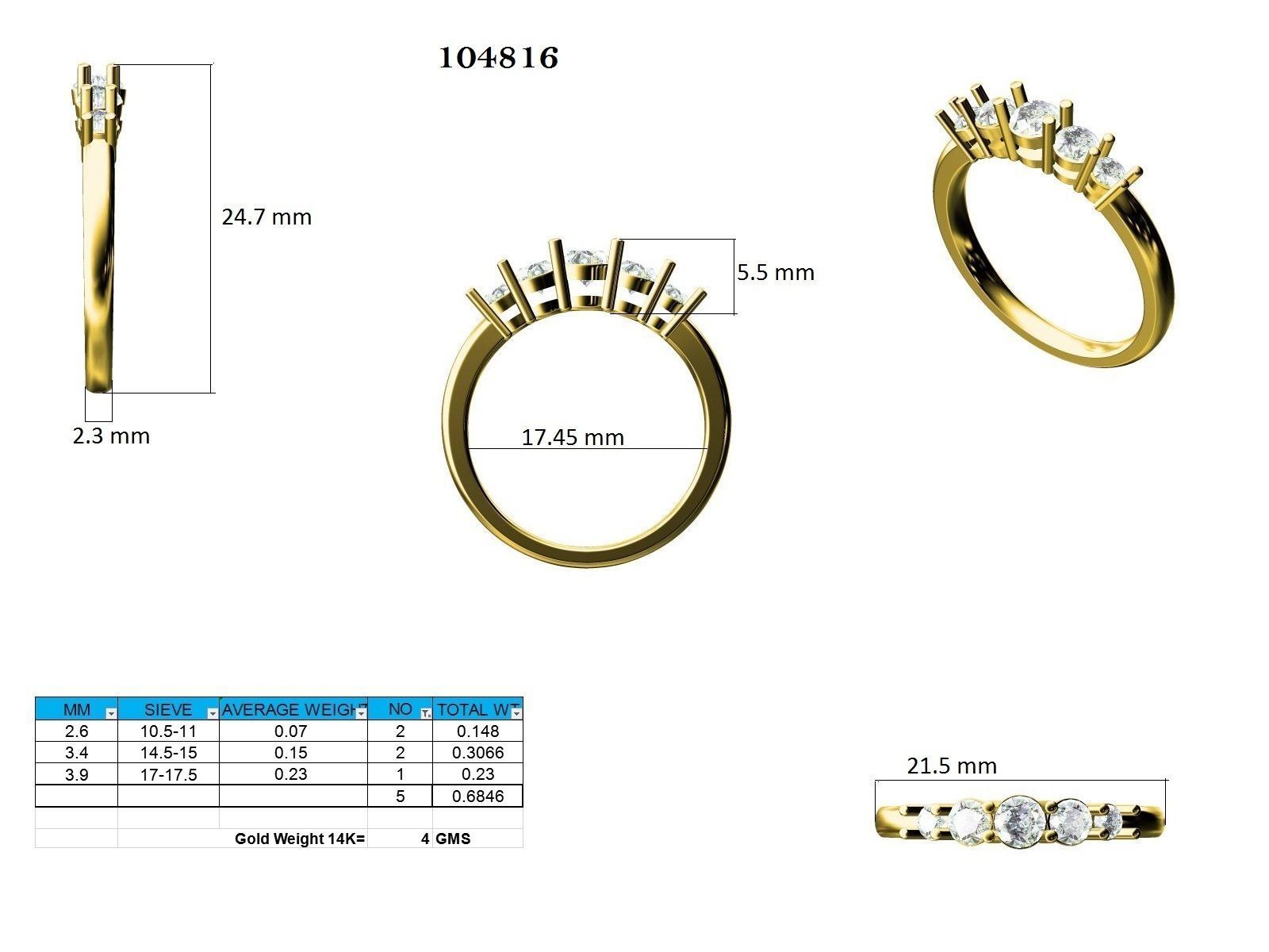 Ring - 104816 3D print model_12