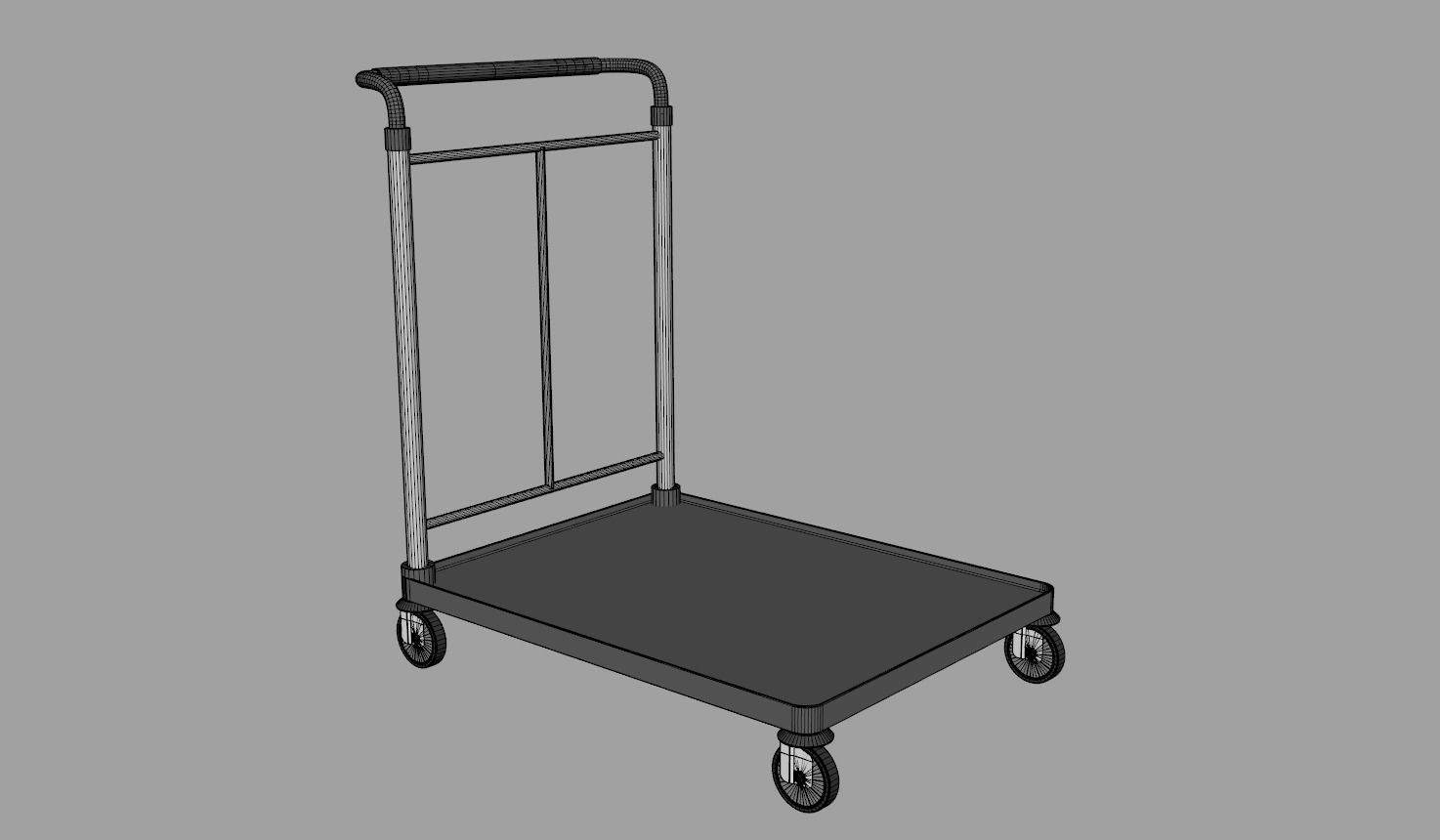Luggage Trolley 2 3D model_10