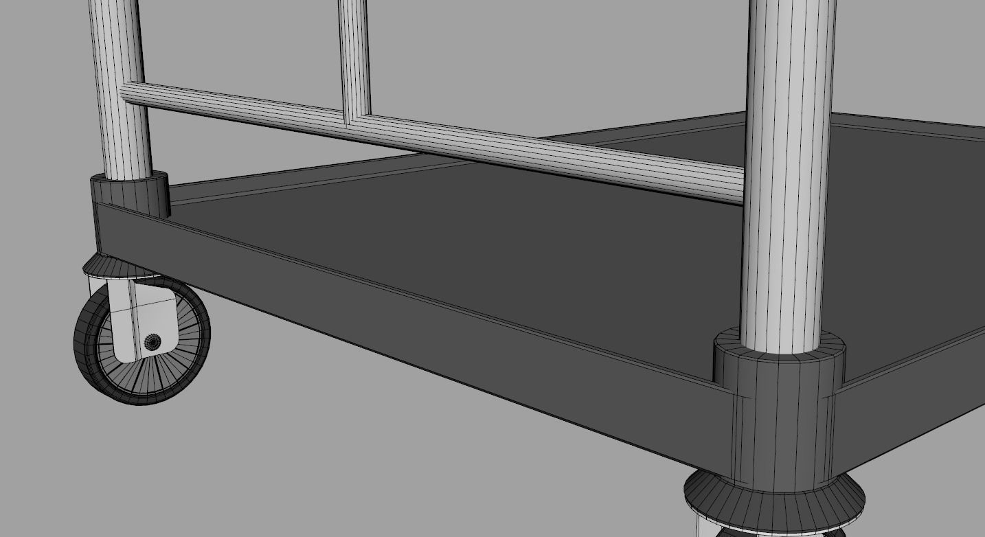 Luggage Trolley 2 3D model_12