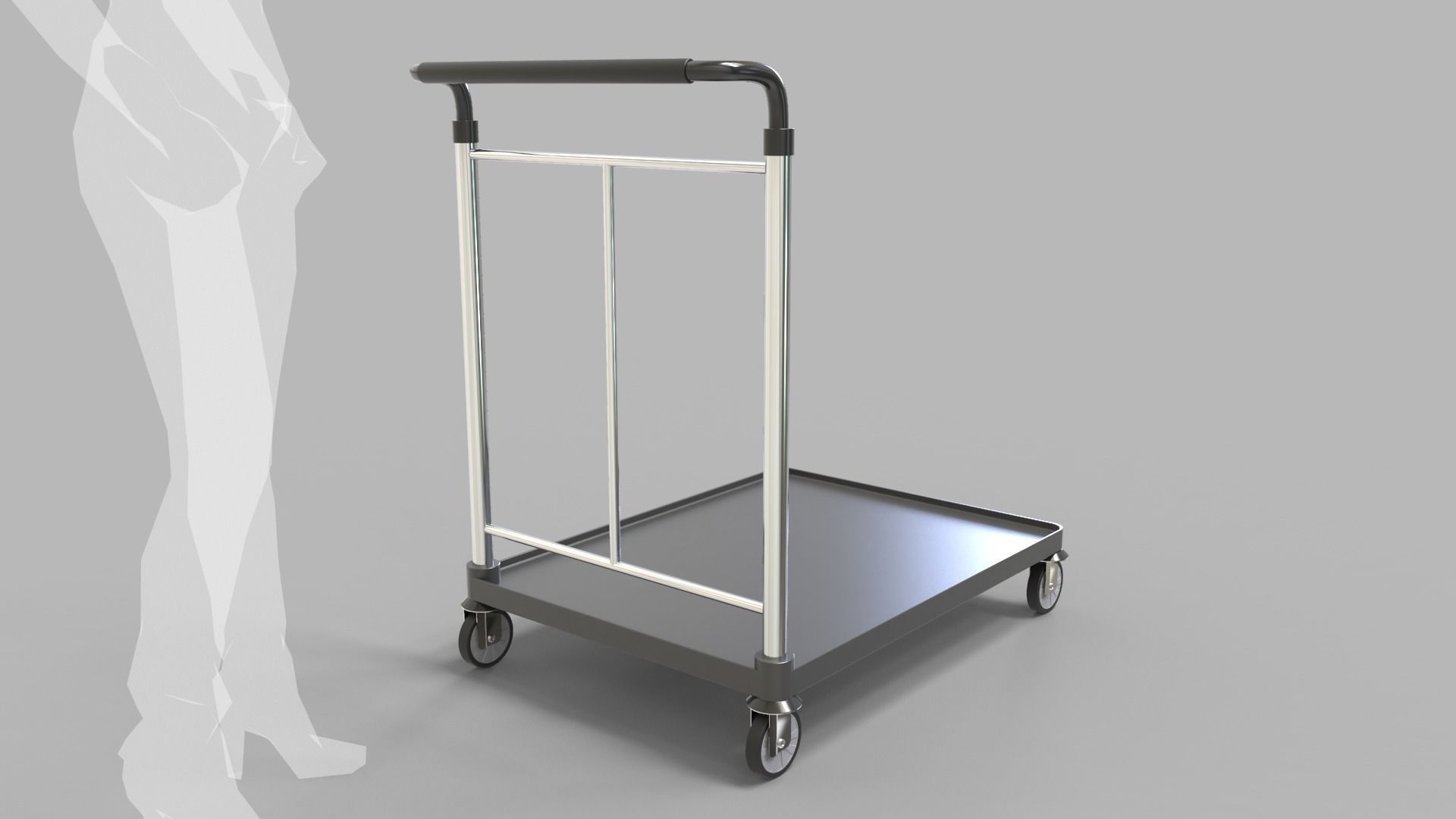 Luggage Trolley 2 3D model_5