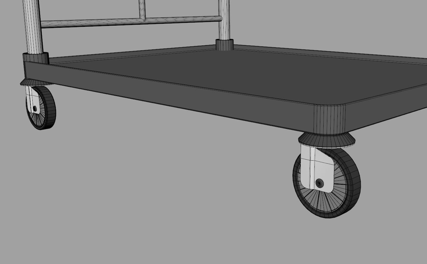 Luggage Trolley 2 3D model_11