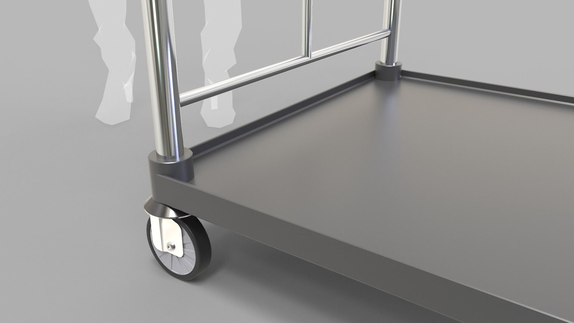 Luggage Trolley 2 3D model_8