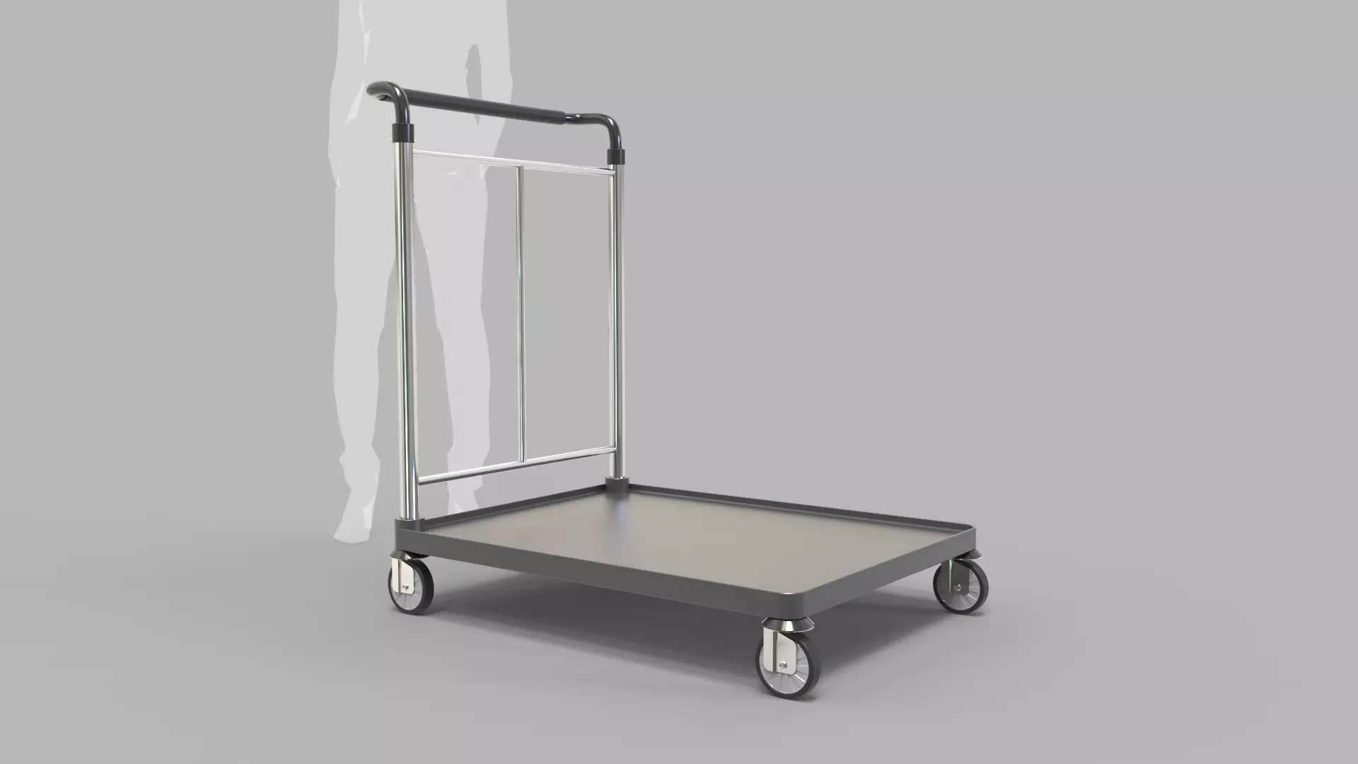 Luggage Trolley 2 3D model_0