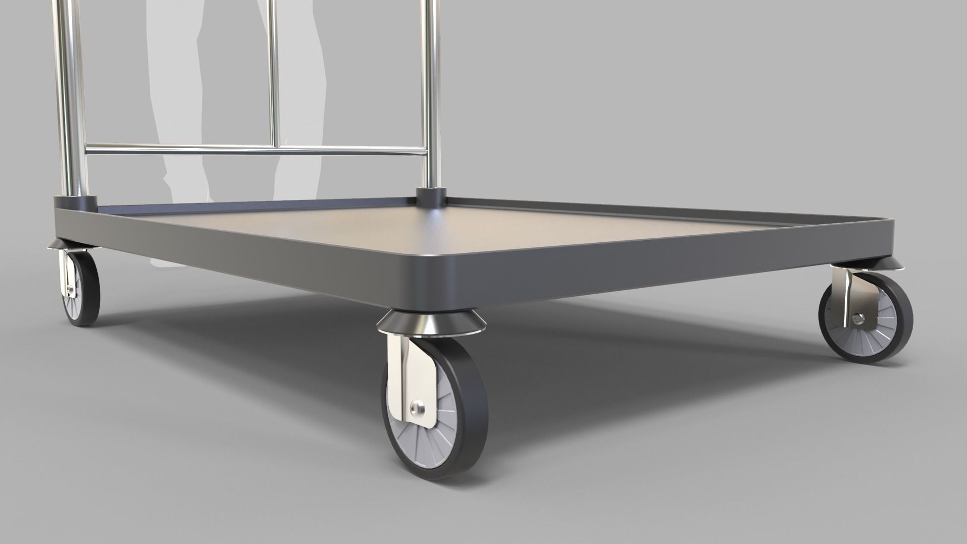 Luggage Trolley 2 3D model_1
