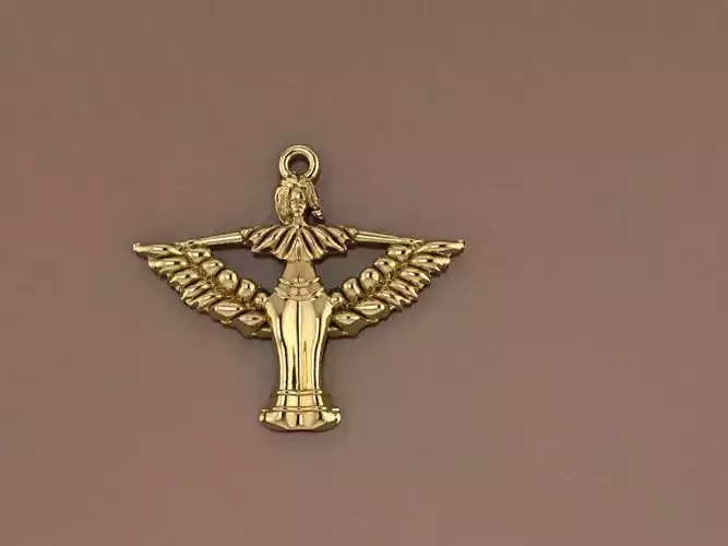 pandent egyptian angel charm