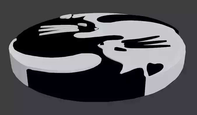 Ying yang cat gato ying yang