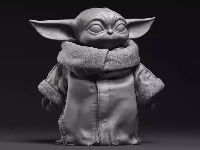 GROGU Baby Yoda Stand Printable 3D Model 3D print model