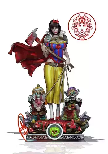 SNOW WHITE BY CREATIVE GEEK MB 3D print model